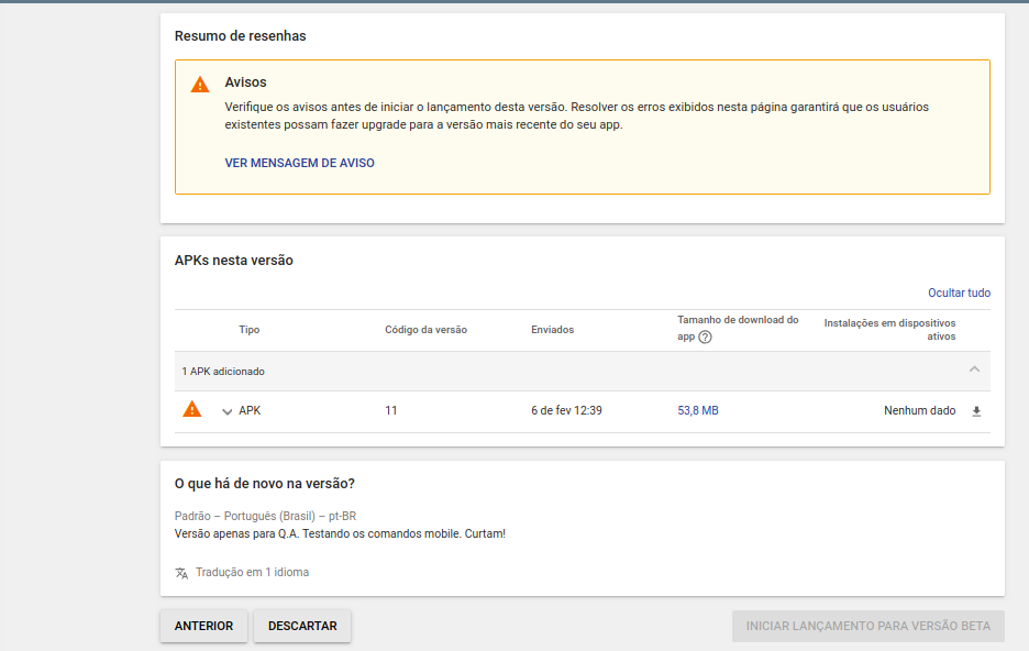CommandInvokationFailure: Gradle build failed. Beta